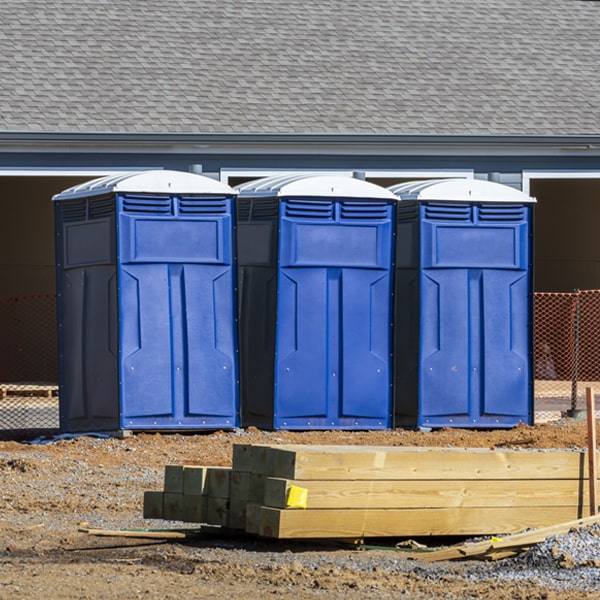 how can i report damages or issues with the porta potties during my rental period in East Lyme